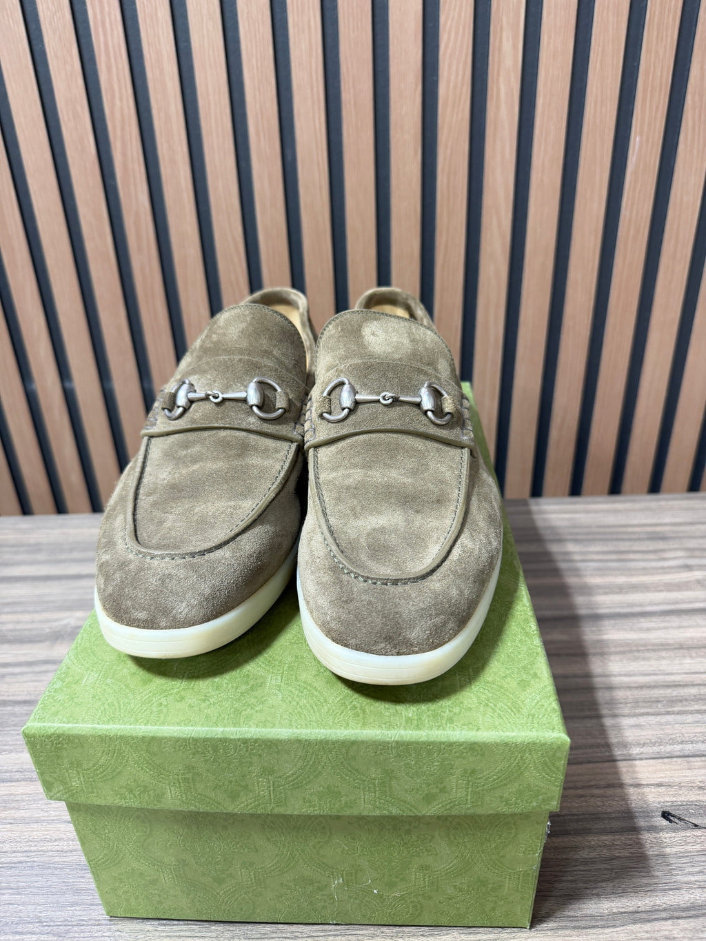 Gucci Horsebit suede loafers Sz gucci 10.5 (fits like 12-13)