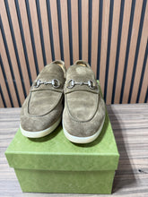 Load image into Gallery viewer, Gucci Horsebit suede loafers Sz gucci 10.5 (fits like 12-13)

