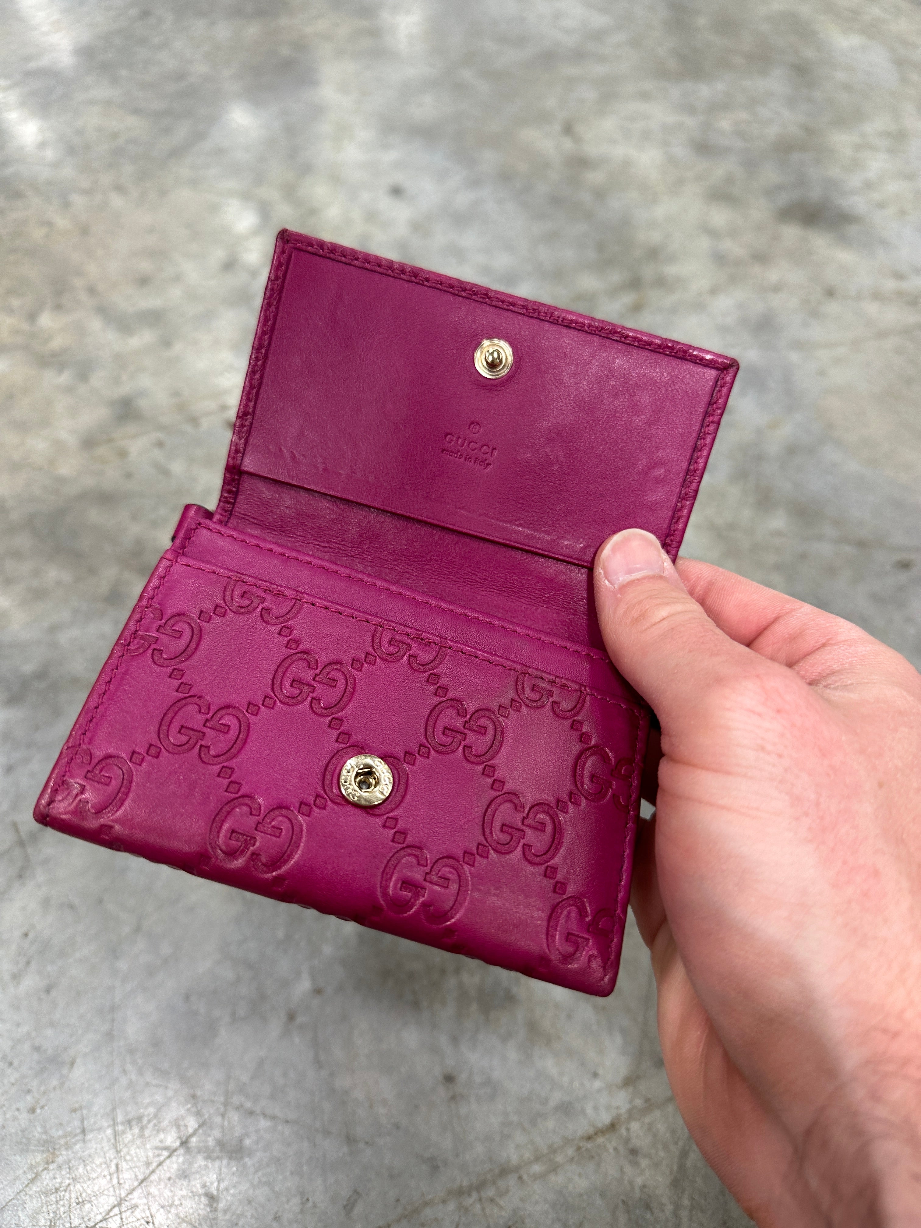 Pink Gucci Wallet/Coin Holder