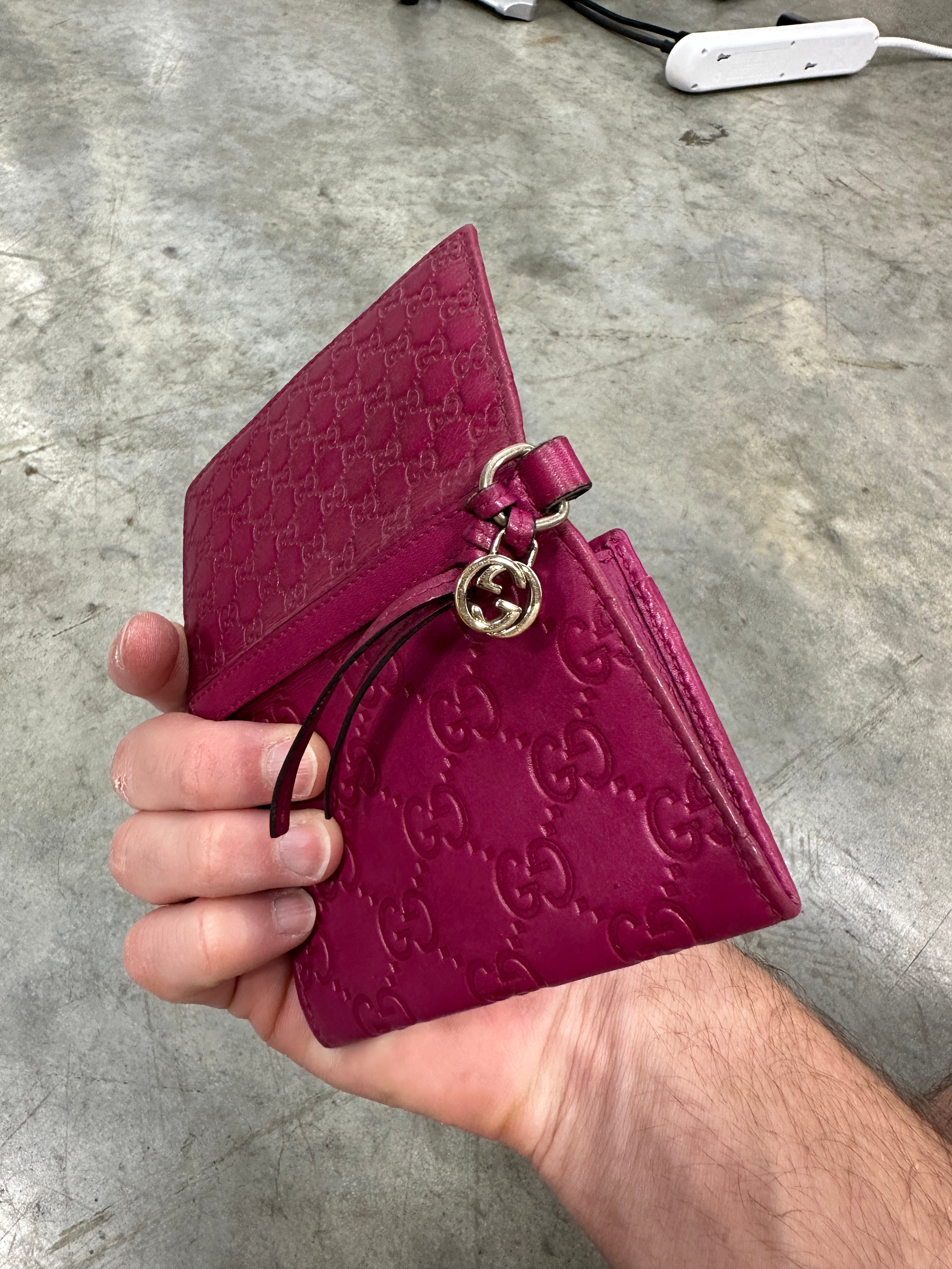 Pink Gucci Wallet/Coin Holder