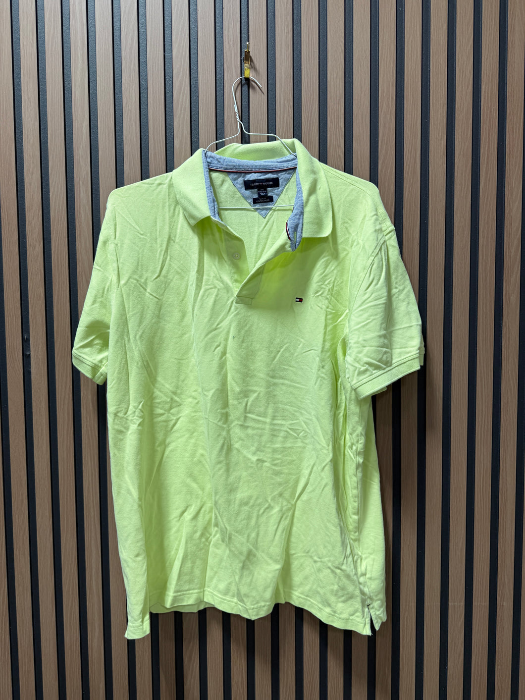 Tommy Hilfiger Polo Neon Yellow Sz XXL