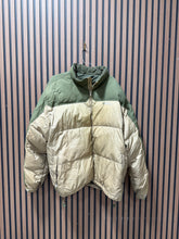 Load image into Gallery viewer, Vtg Ecko Unltd Function Down Feather Puffer Coat Green Tan Colorblock Sz 4XL
