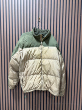 Load image into Gallery viewer, Vtg Ecko Unltd Function Down Feather Puffer Coat Green Tan Colorblock Sz 4XL
