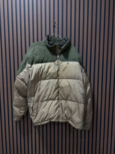 Load image into Gallery viewer, Vtg Ecko Unltd Function Down Feather Puffer Coat Green Tan Colorblock Sz 4XL
