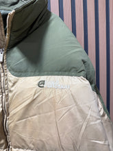 Load image into Gallery viewer, Vtg Ecko Unltd Function Down Feather Puffer Coat Green Tan Colorblock Sz 4XL
