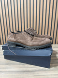 Blue Mens Saks Fifth Ave Brown Suede Lace Up Sz 12