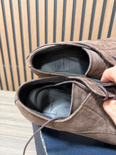 Load image into Gallery viewer, Blue Mens Saks Fifth Ave Brown Suede Lace Up Sz 12
