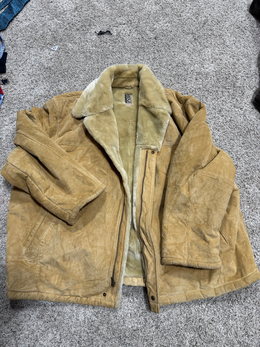 Robert Comstock RC Expedition Fur Lined Leather Jacket Sz 4XL