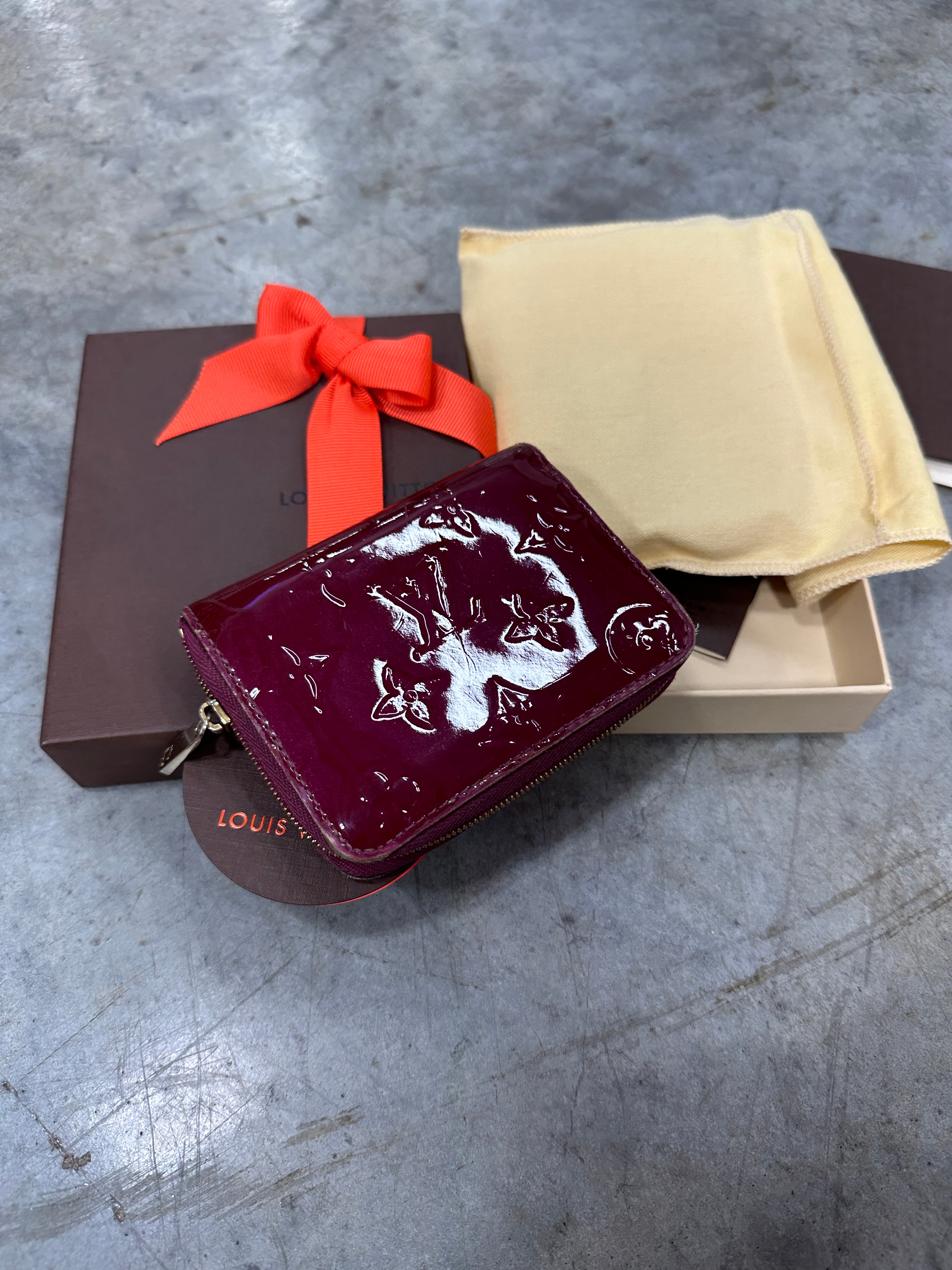 Louis Vuitton Maroon Monogram Coin purse