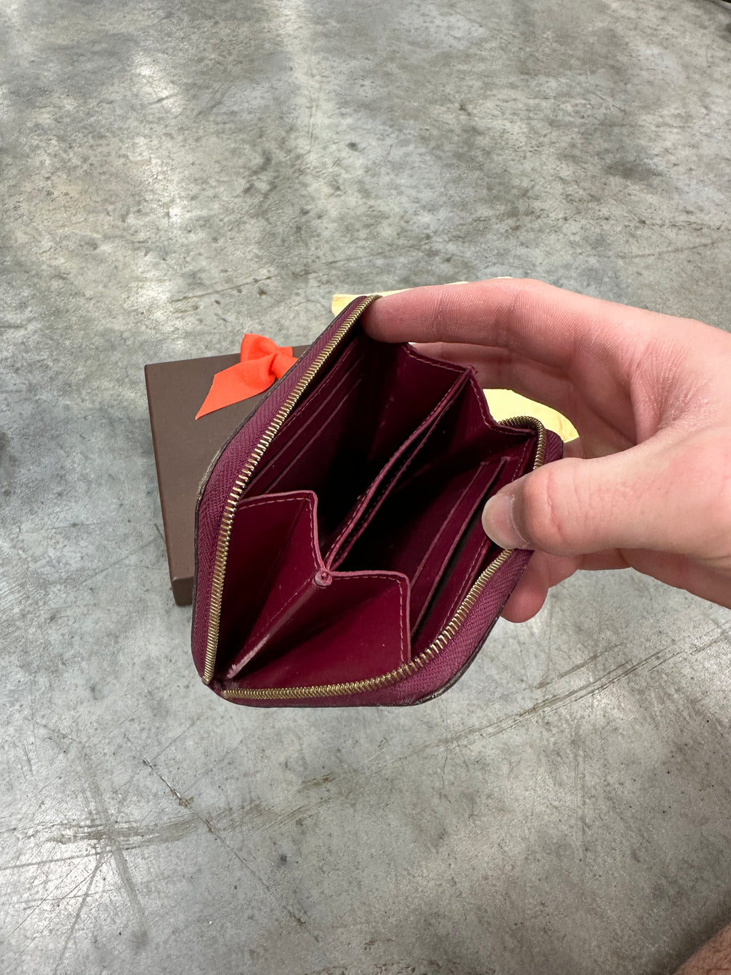 Louis Vuitton Maroon Monogram Coin purse