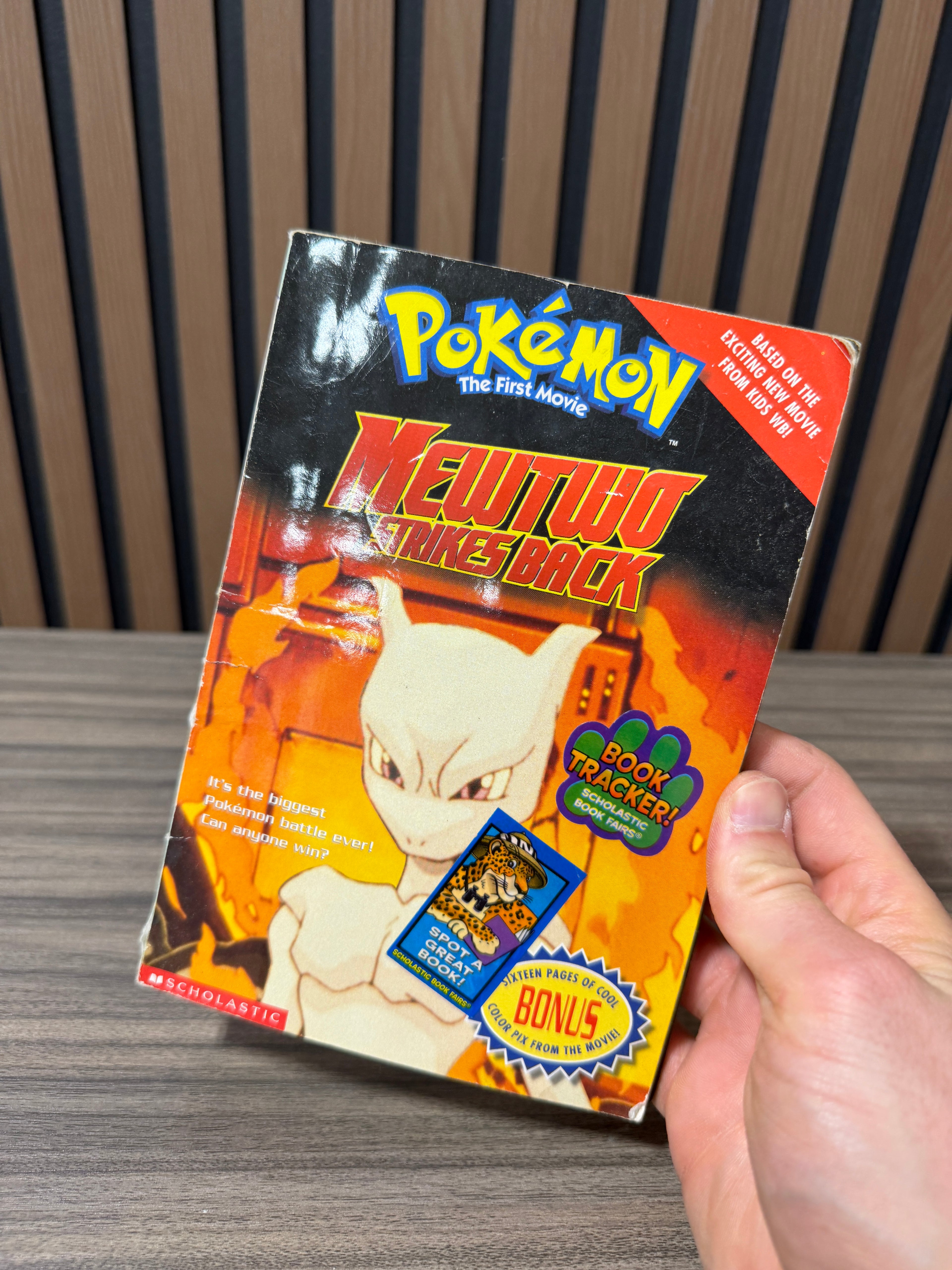 POKEMON THE FIRST MOVIE MEWTWO STRIKES BACK BOOK NOVEL SCHOLASTIC BOOKS POKEMON!