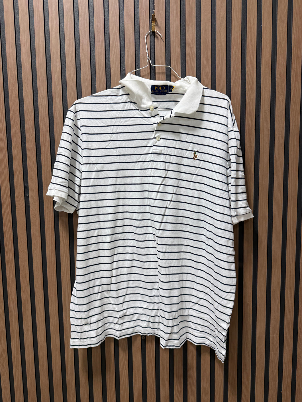 Polo White/Navy Shirt Sz XXL