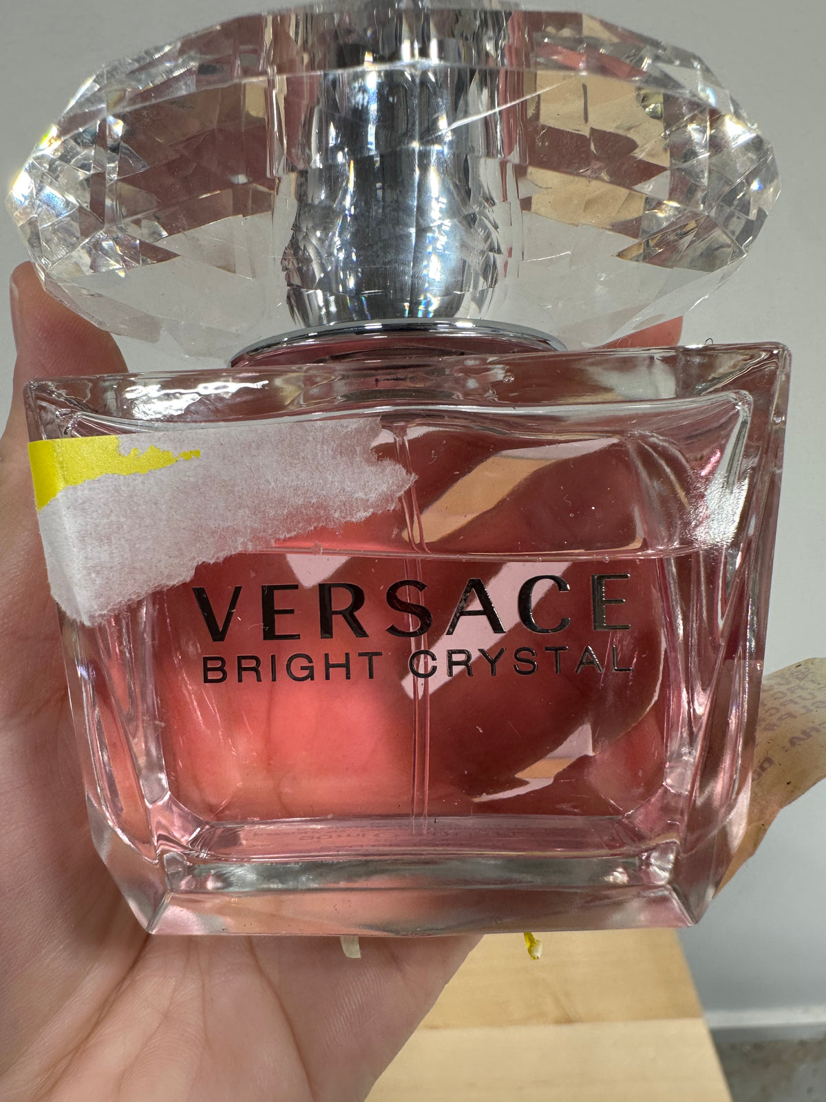 Versace Bright Crystal Eau de Toilette Spray for Women – 3.0 oz (90ml) 80% full bottle