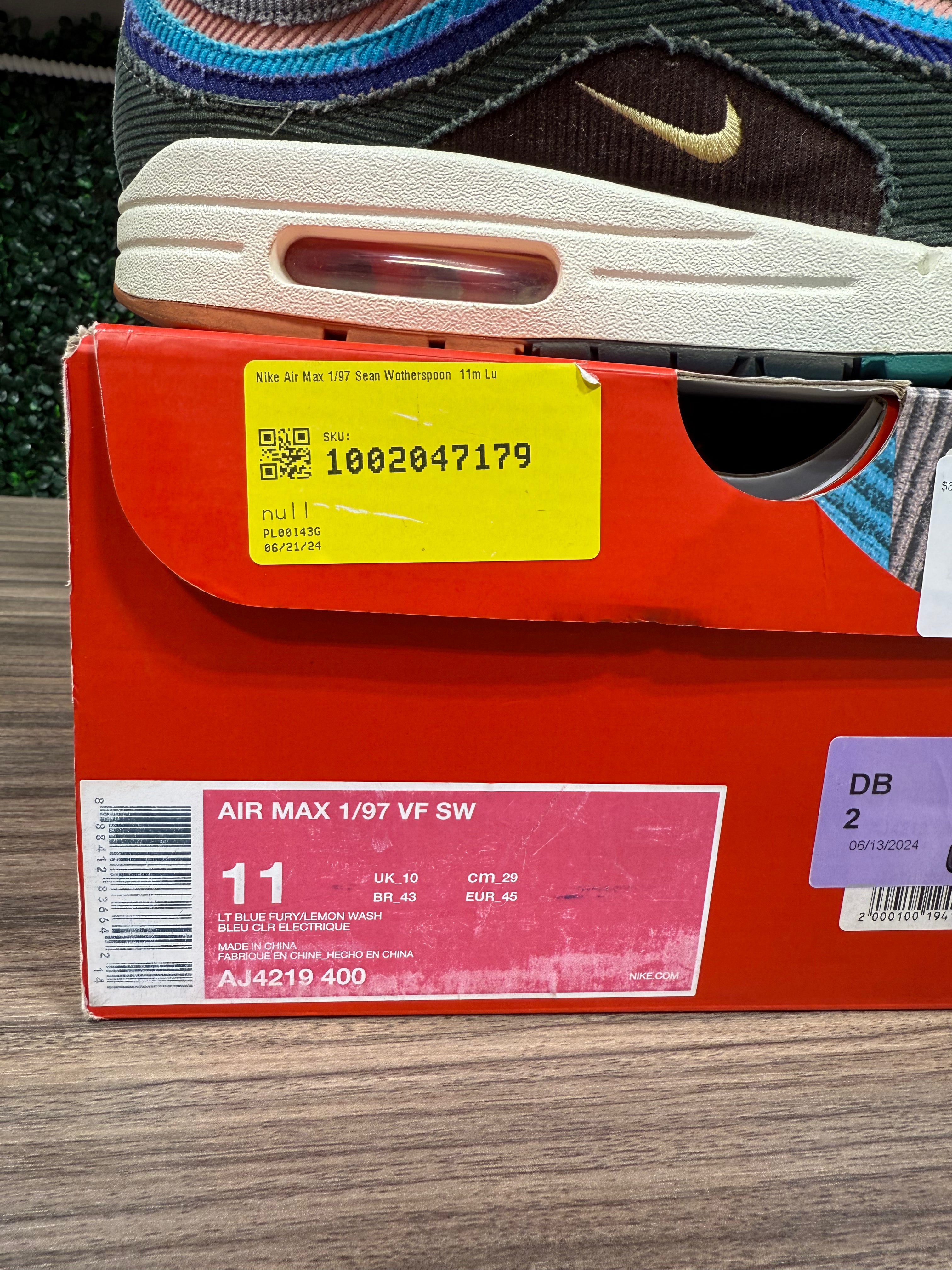Sean Wotherspoon Nike Air Max 97/1 Sz 11