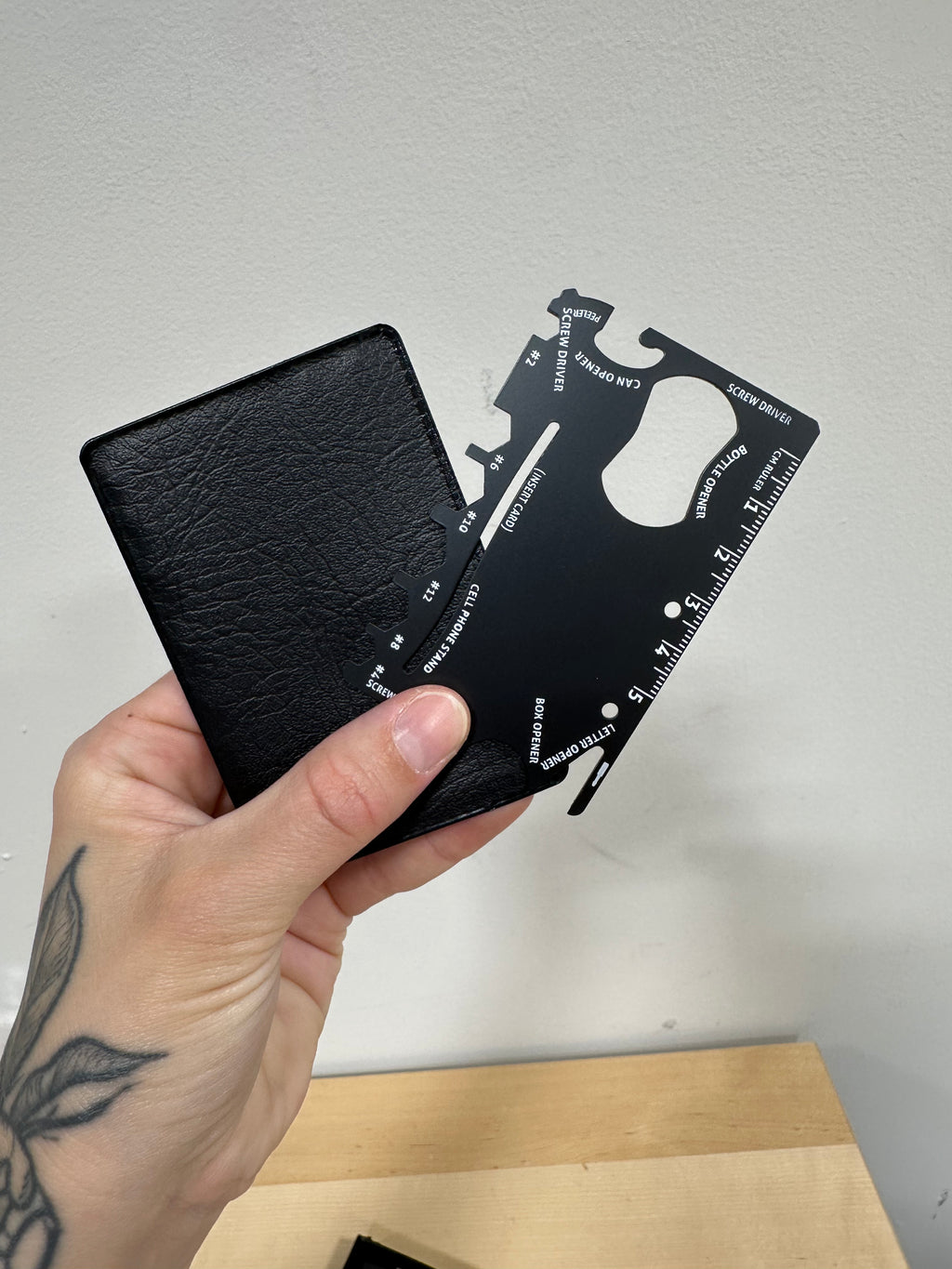 Brand New ComfiTime Men's Slim RFID-Blocking Money Clip Wallet – Carbon Fiber Leather with Multi-Tool Card