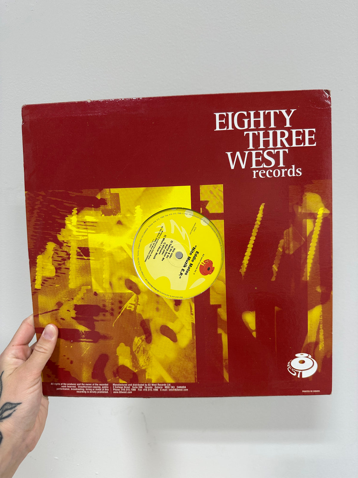 Eddie Matos – Nite Muzik E.P. 12" Vinyl (2003, Eighty Three West Records – ET041)