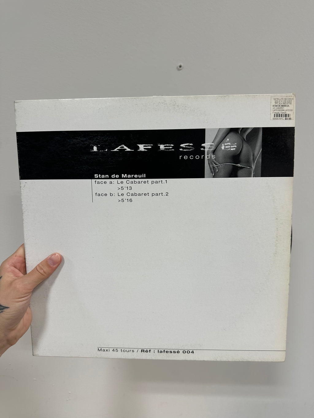 Stan de Mareuil – Le Cabaret 12" Vinyl Maxi-Single (2000, Lafessé Records – lafesse 004) French Pressing