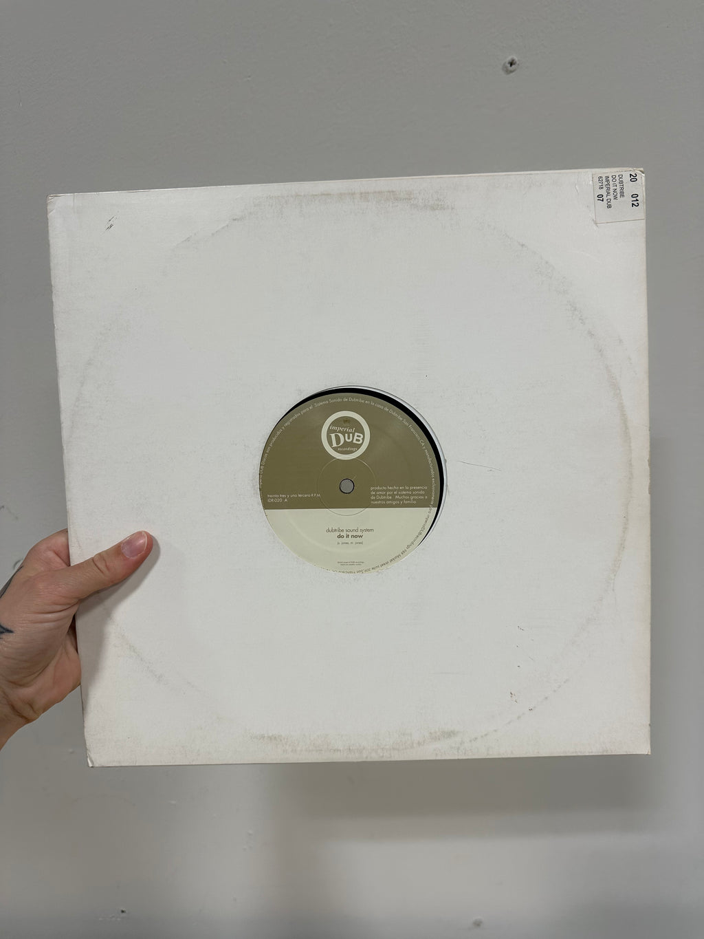 Dubtribe Sound System – Do It Now 12" Single-Sided Vinyl (2000, Imperial Dub Recordings – IDR-020) US Pressing
