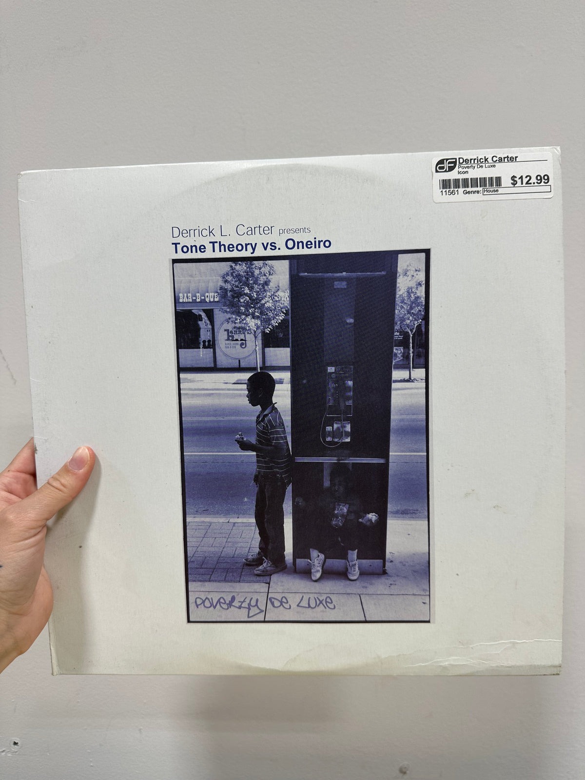 Derrick L. Carter Presents Tone Theory vs. Oneiro – Poverty De Luxe 2x12" Vinyl LP (2003, Icon Recordings – icon.010)