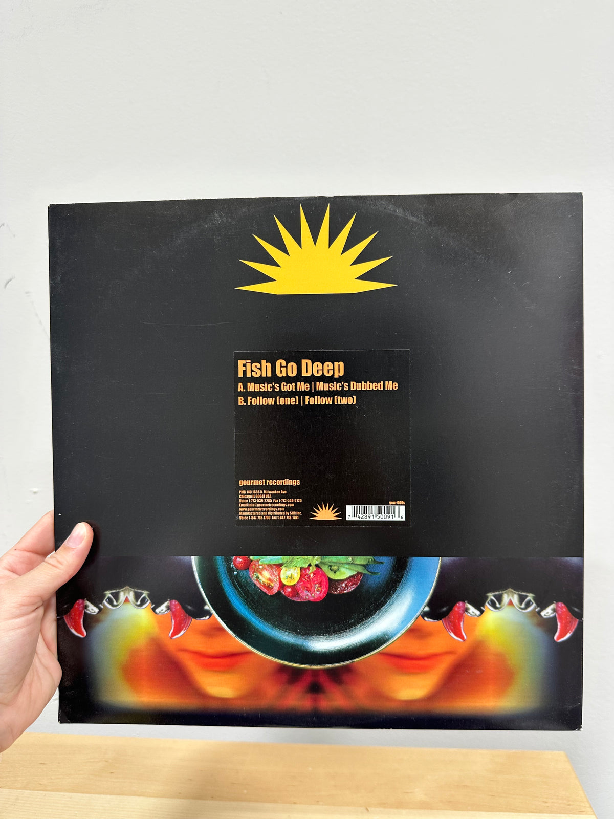 Fish Go Deep – Music's Got Me EP 12" Vinyl (2001, Gourmet Recordings – gour_009 / gour 009s) US Pressing