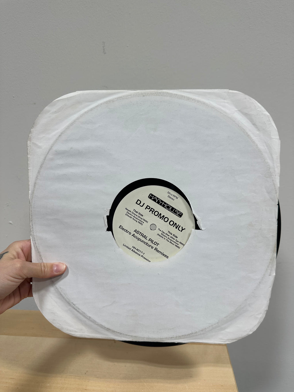 Astral Pilot – Electro Acupuncture Remixes 12" Vinyl Promo (1995, Harthouse America – HH 4017-1) Limited Advance Pressing