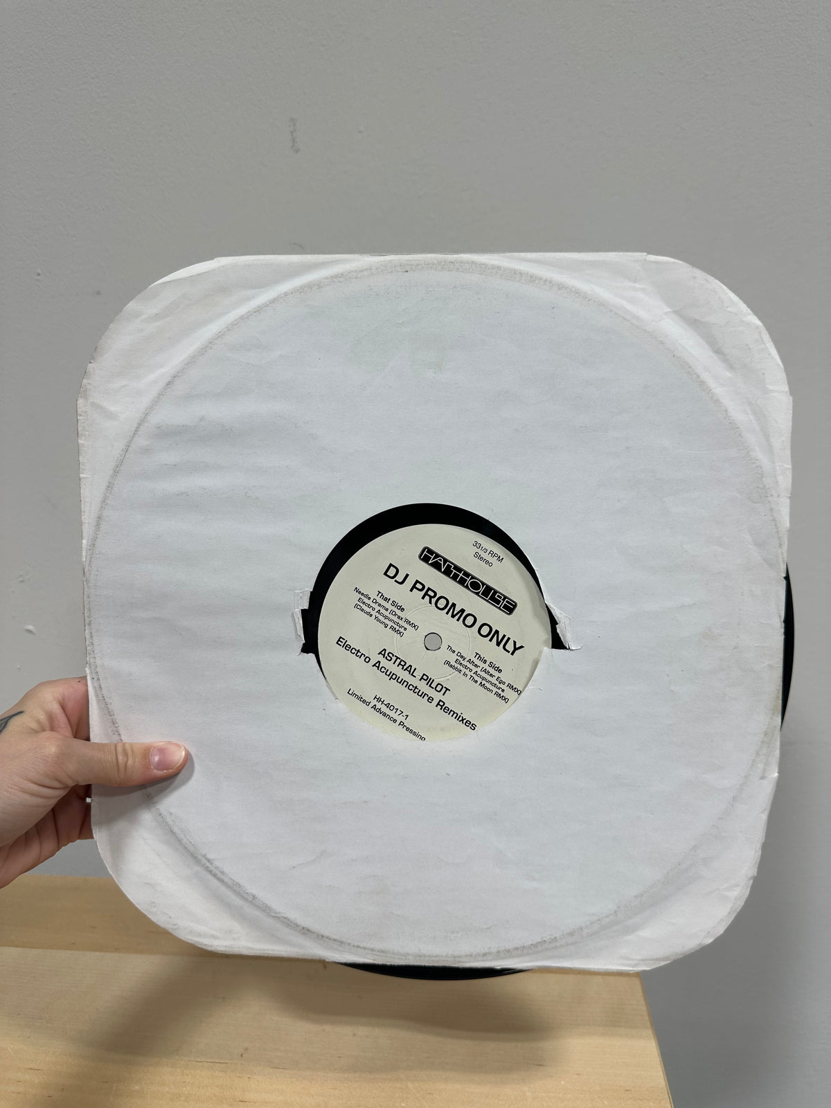Astral Pilot – Electro Acupuncture Remixes 12" Vinyl Promo (1995, Harthouse America – HH 4017-1) Limited Advance Pressing