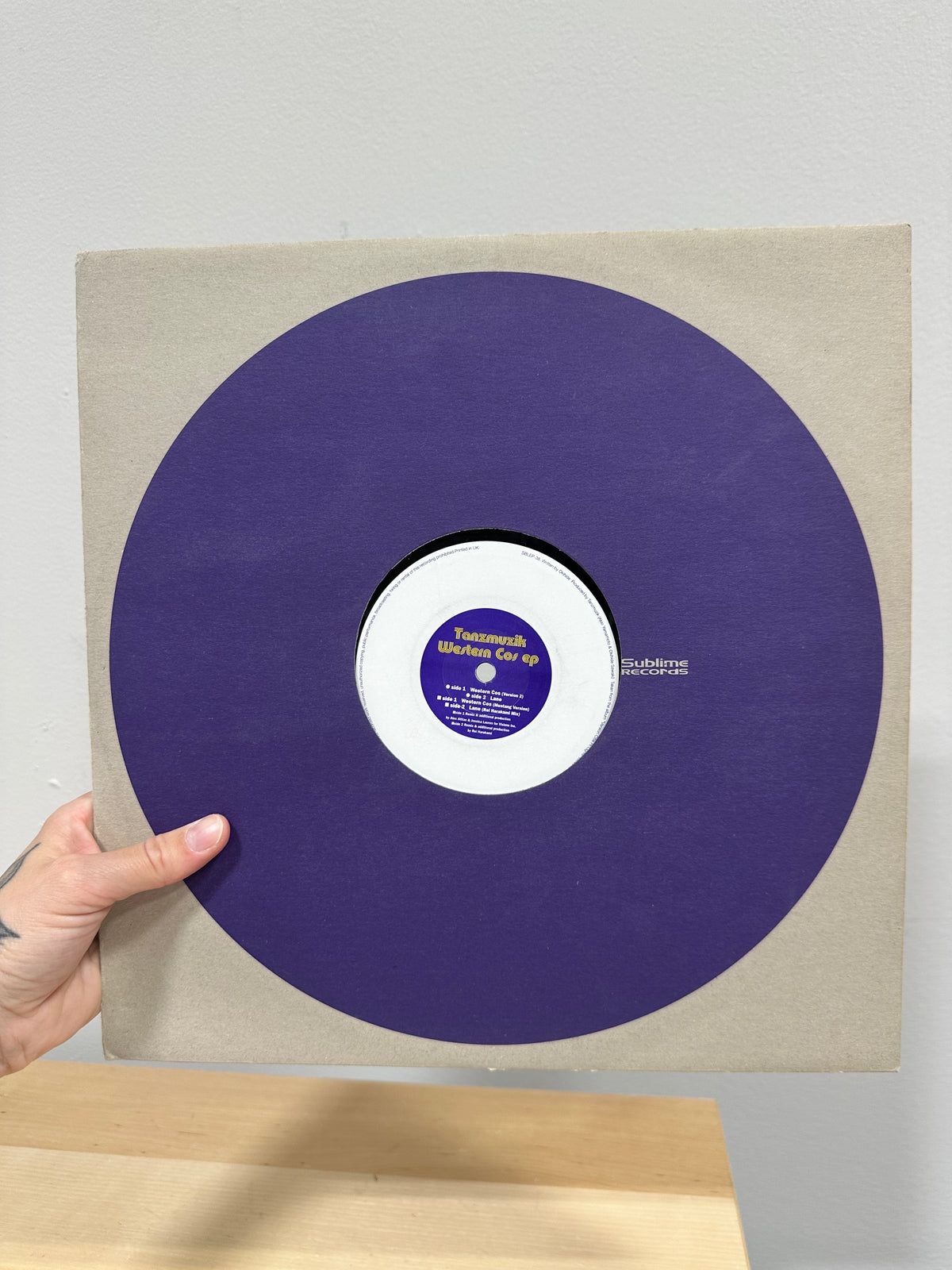 Tanzmuzik – Western Cos EP 12" Vinyl (2000, Sublime Records – SBLEP38) Japanese Pressing