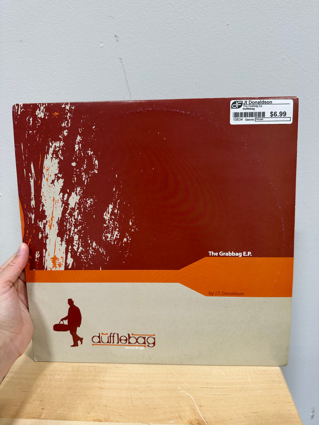 J.T. Donaldson – The Grabbag E.P. 12" Vinyl (2002, Dufflebag Recordings – DBV008) US Pressing