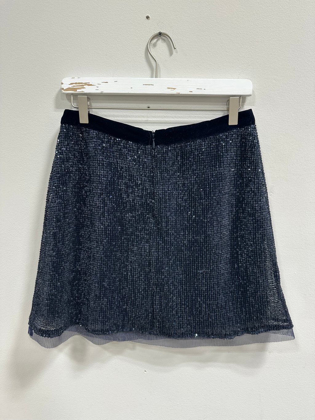 Free People "Wild Child" Sequined Mini Pencil Skirt size 8