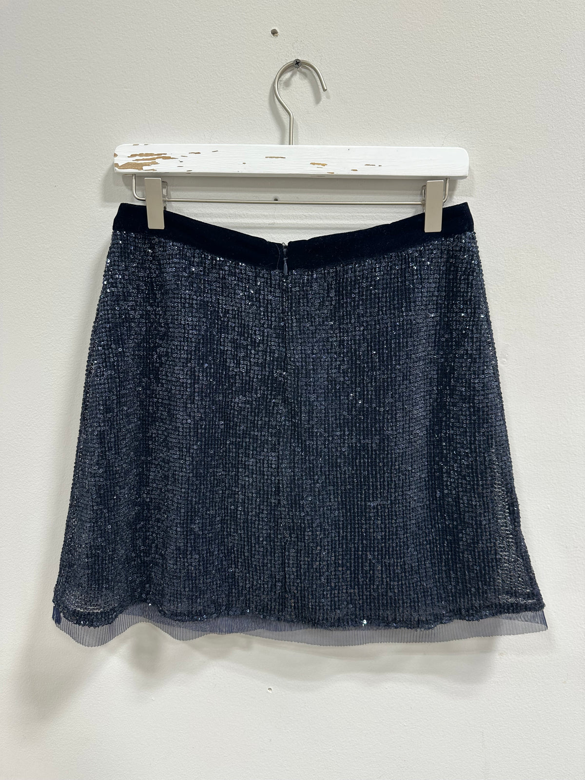 Free People "Wild Child" Sequined Mini Pencil Skirt size 8