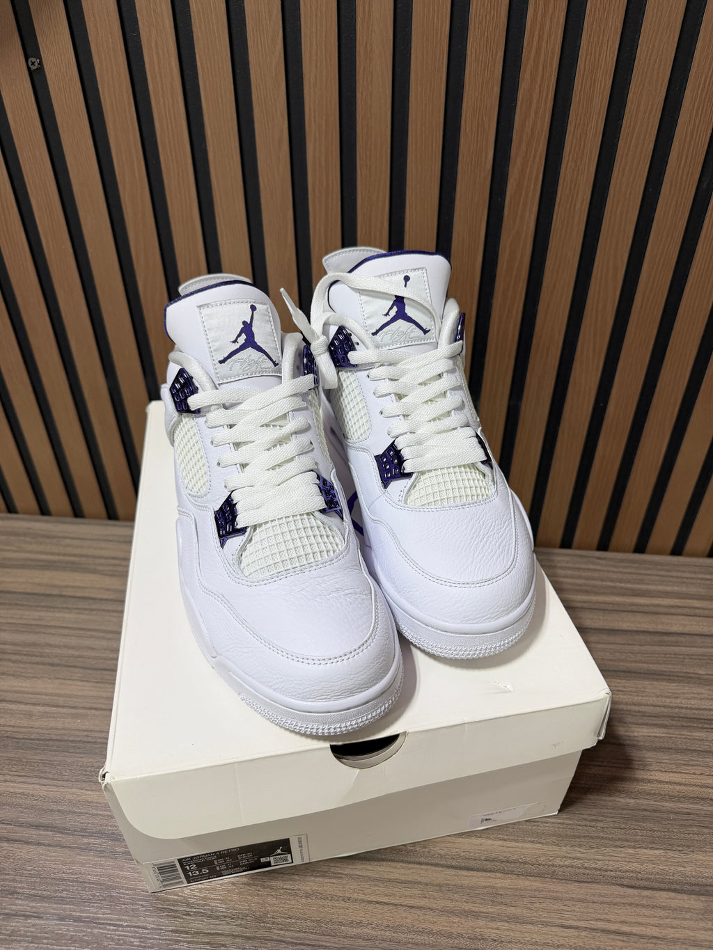 Air Jordan 4 Retro 'Purple Metallic' Sz 12