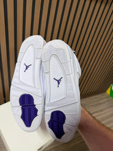 Load image into Gallery viewer, Air Jordan 4 Retro 'Purple Metallic' Sz 12
