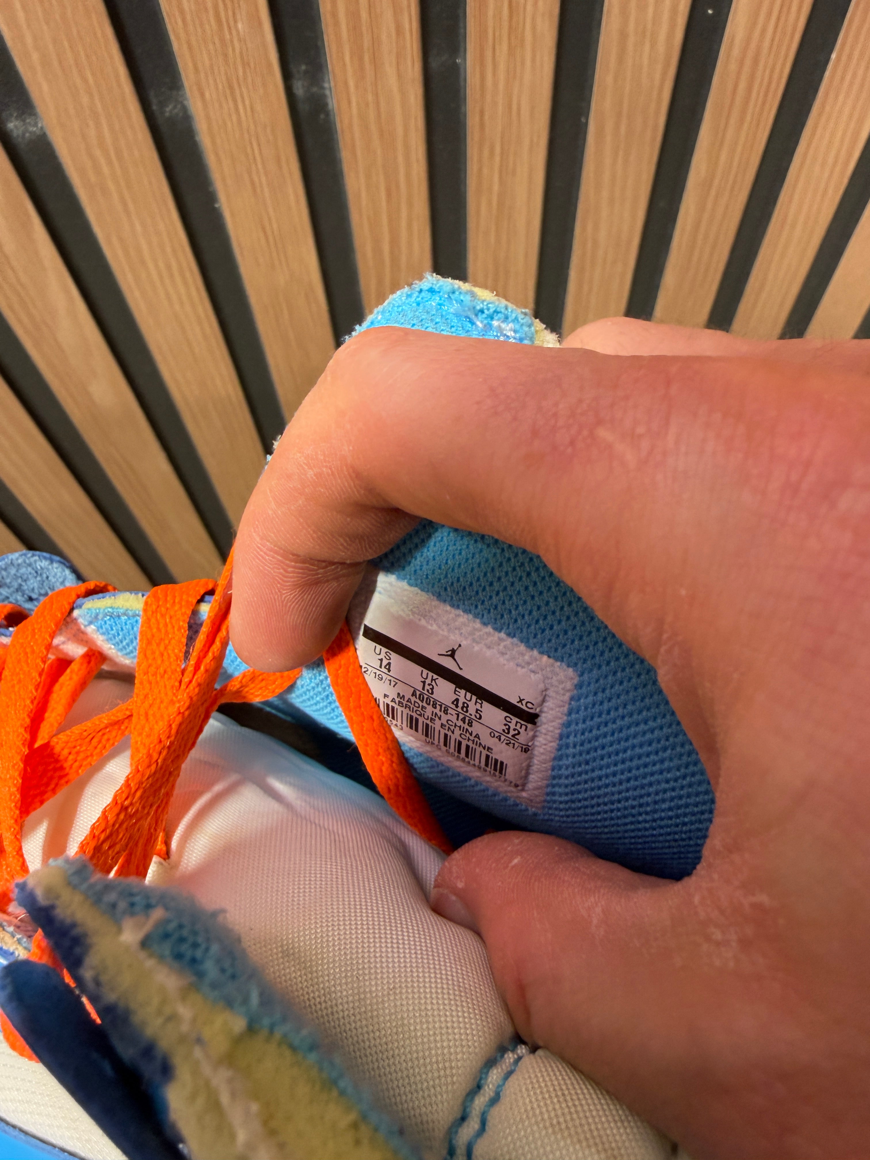 Jordan 1 Off-White UNC NO BOX Sz 14