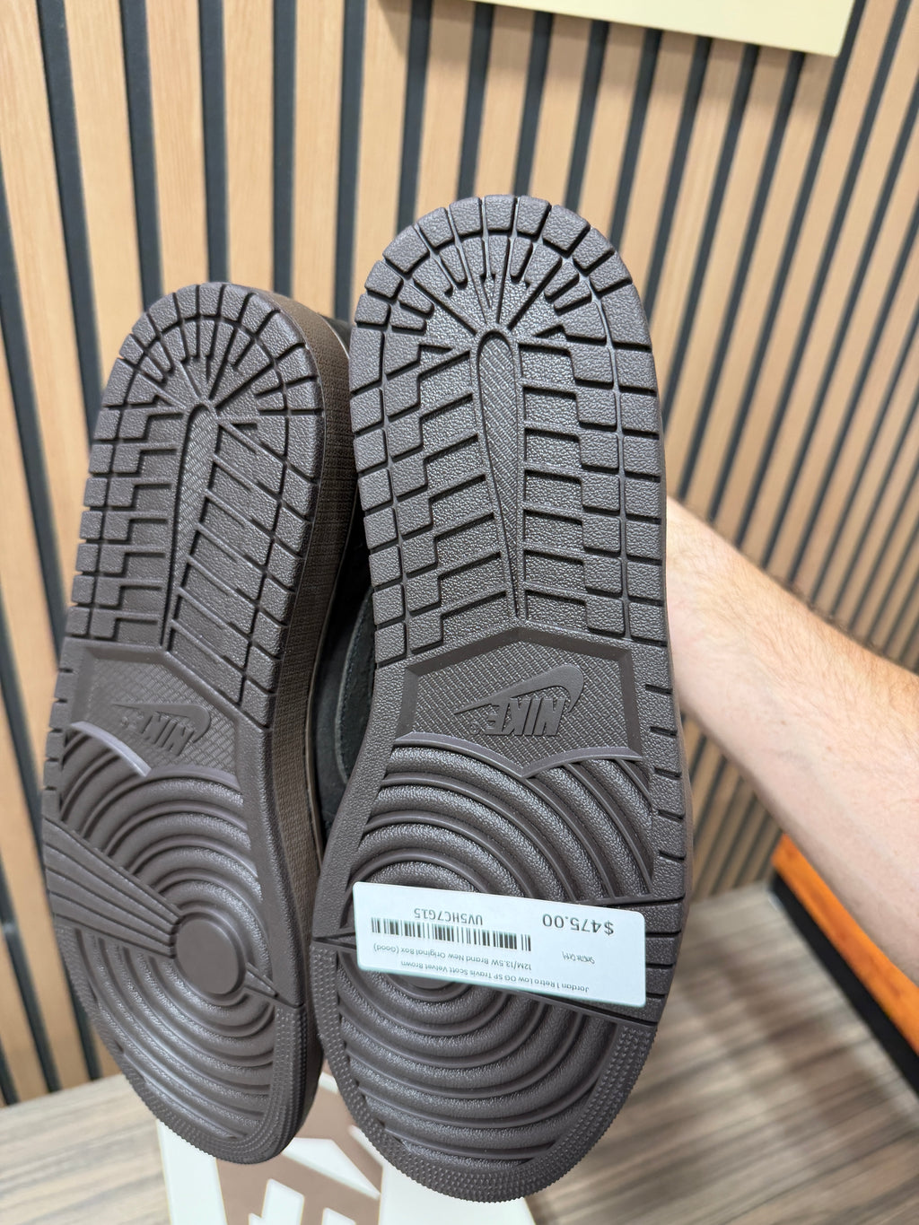 Travis Scott x Air Jordan 1 Retro Low OG SP 'Velvet Brown' Sz 12