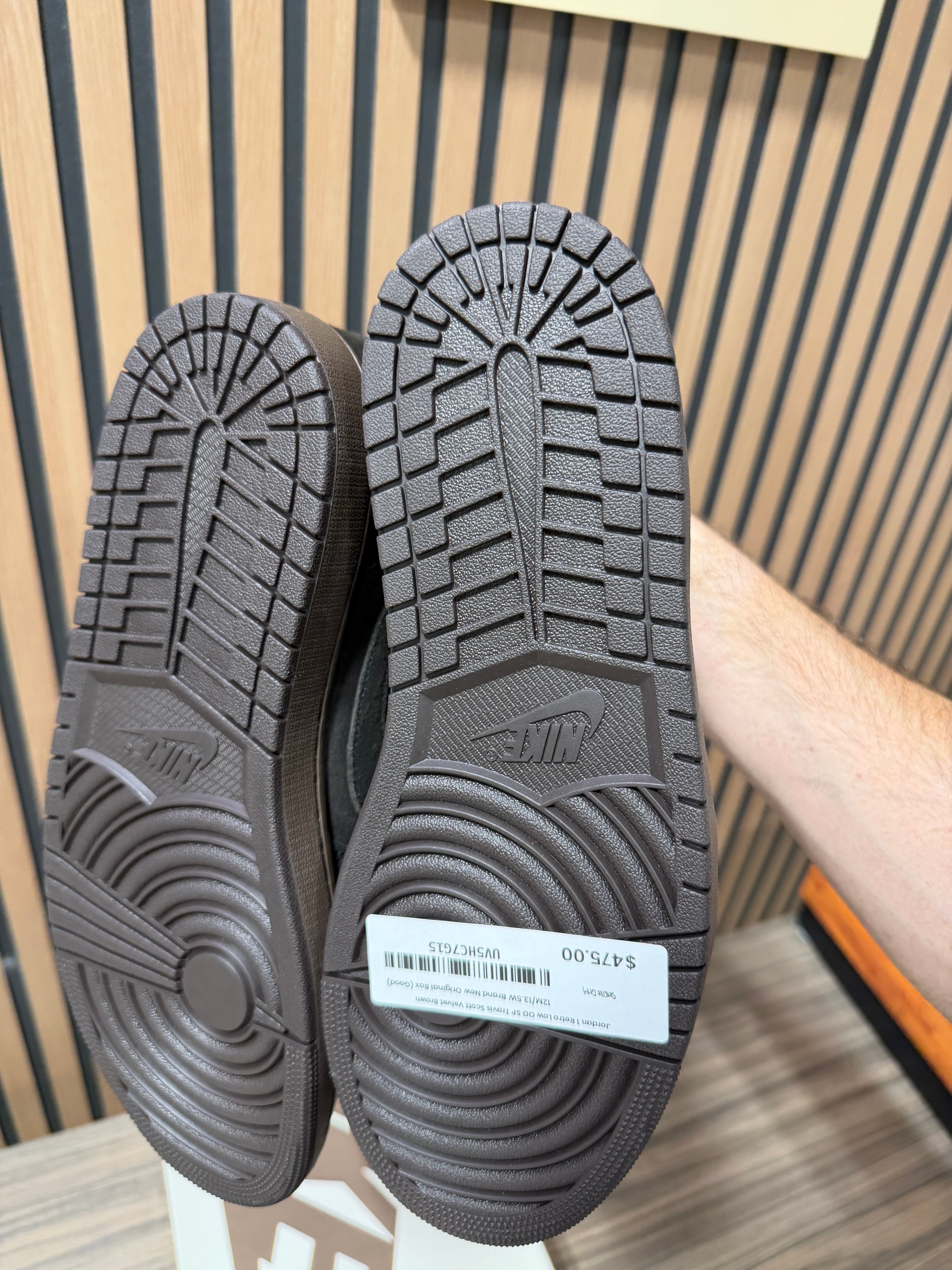Travis Scott x Air Jordan 1 Retro Low OG SP 'Velvet Brown' Sz 12