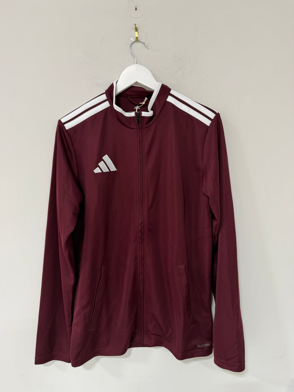 Adidas Entrada 26 Track Jacket Maroon Sz Mens Medium