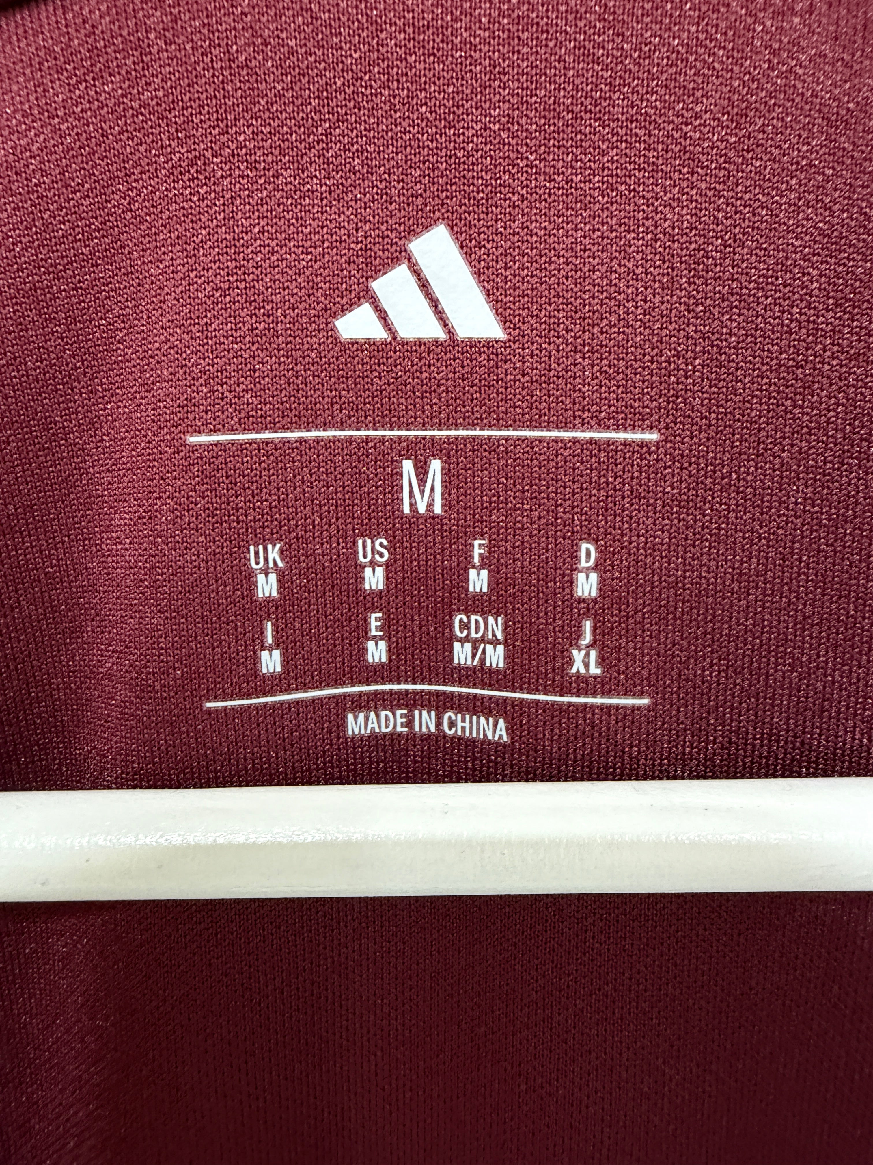 Adidas Entrada 26 Track Jacket Maroon Sz Mens Medium