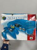 Nintendo 64 N64 Clear Blue White Two Tone Funtastic Series Console With Box