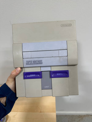 Super Nintendo SNES Console Bundle with 2 Controllers & Cables