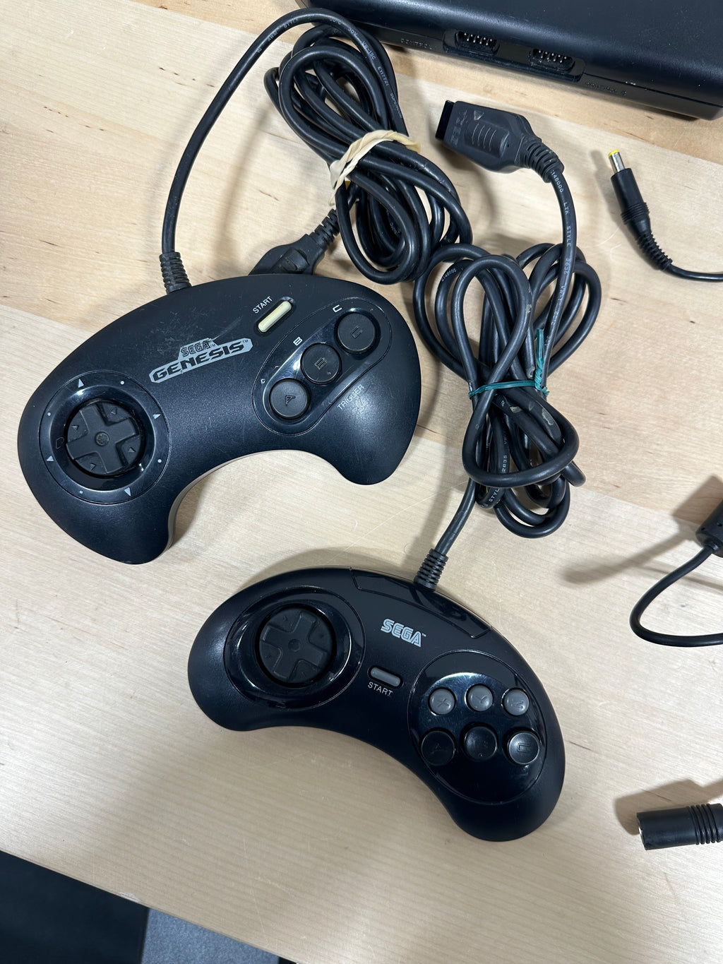Sega Genesis Model 2 Console Bundle w/ 2 Controllers (3-Button & 6-Button) Cables