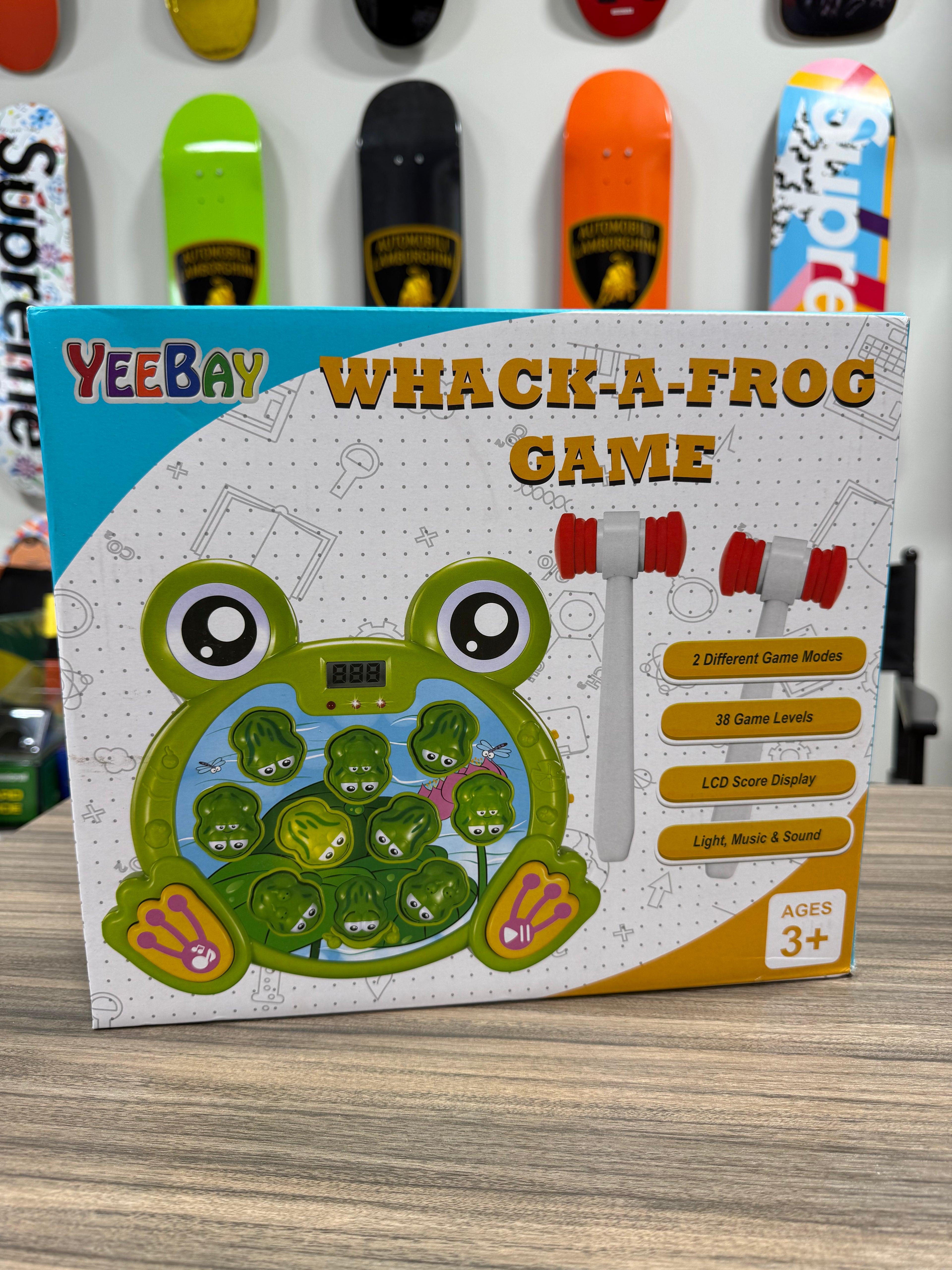 YEEBAY Whack A Frog Game with 2 Hammers
