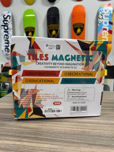 OugerToy Magnetic Tiles,104PCS Magnetic Building Tiles for Kids