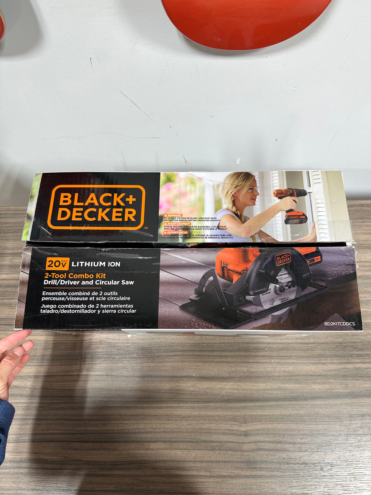 Black+Decker 20V Cordless Drill & Circular Saw Combo Kit - NO BATTERY Unused Open Box