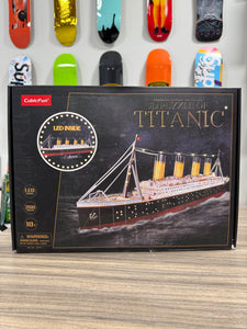 CubicFun Titanic 3D LED Puzzles for Adults 88 CM 266 Piece