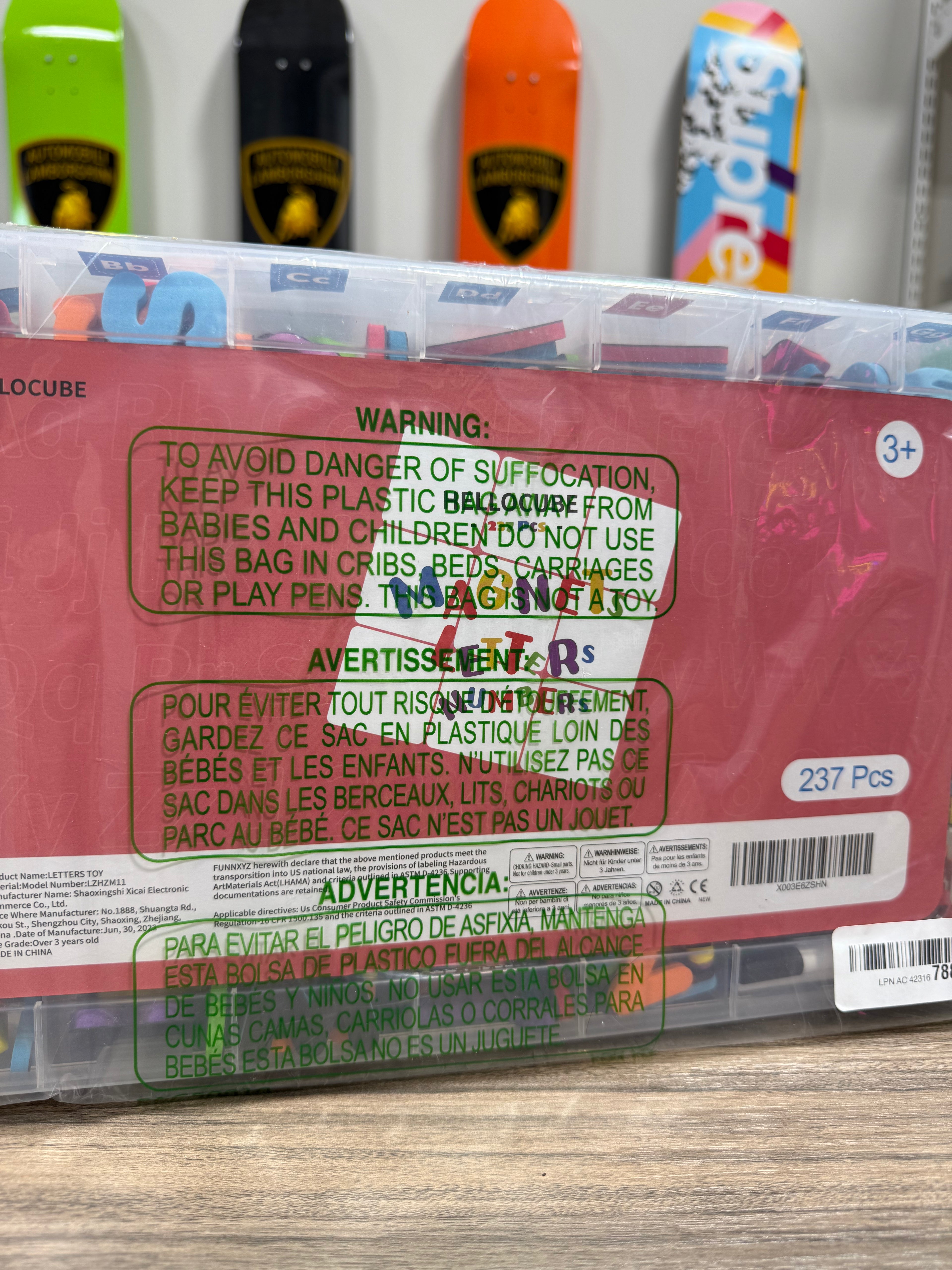 HELLOCUBE Classroom Magnetic Alphabet Letter