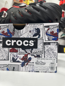 Spiderman Crocs Black Sz 11