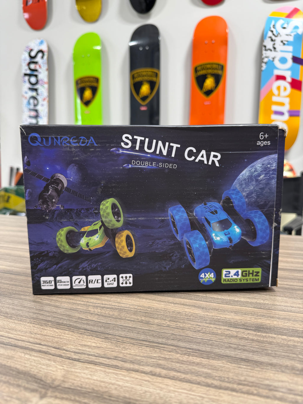 QUNREDA RC Stunt Car Blue