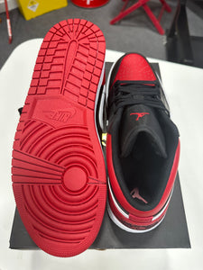 Jordan 1 Low Black/Red/White Sz 11