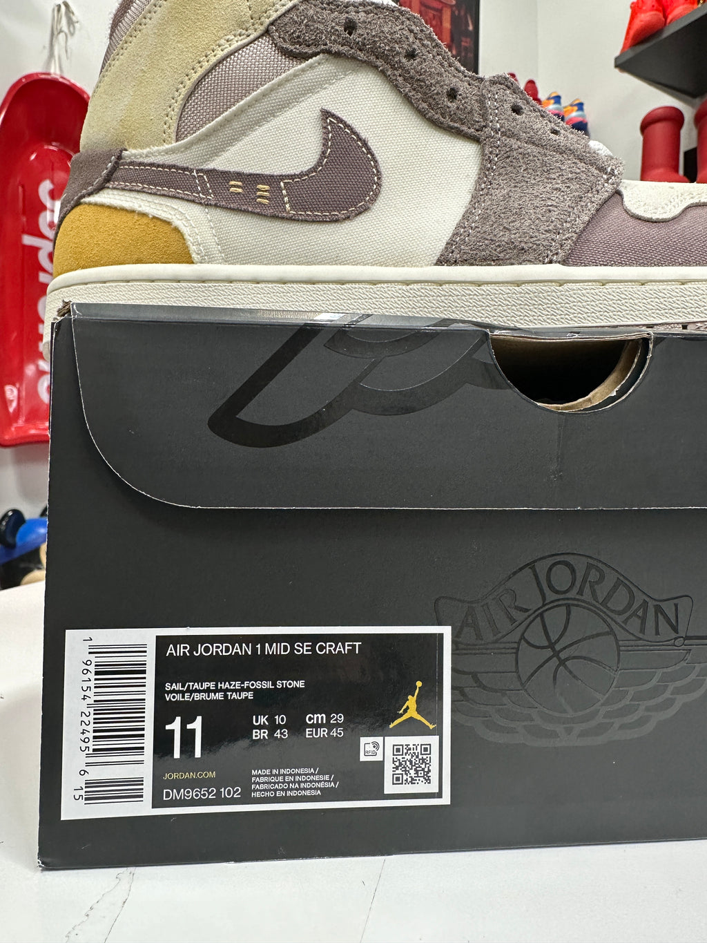 Jordan 1 Mid Craft Sz 11