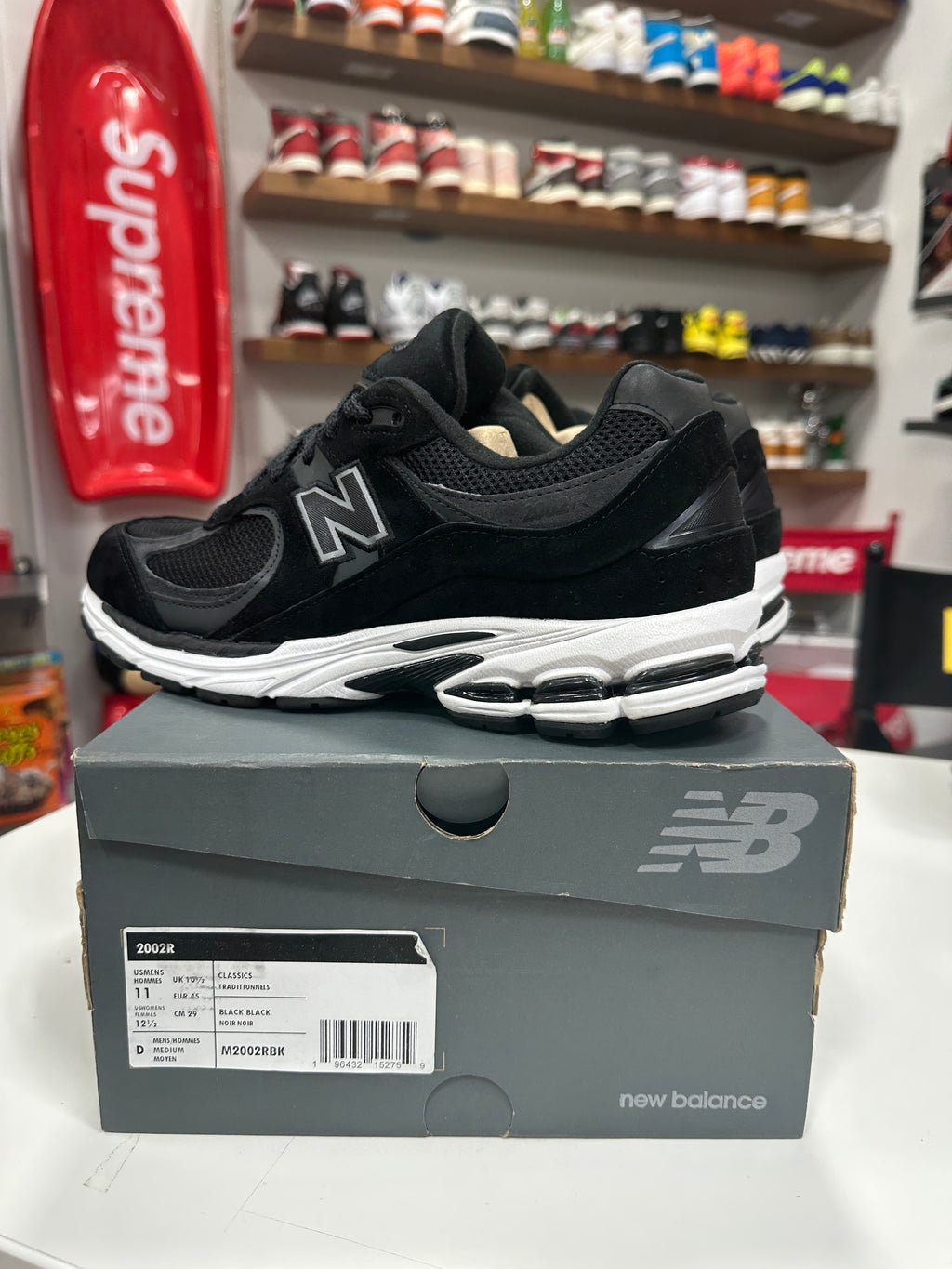 New Balance 2002R Black Sz 11